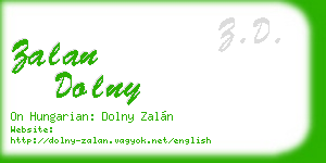 zalan dolny business card